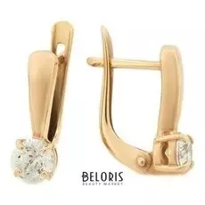 Серьги "Грейс" классика мини, позолота