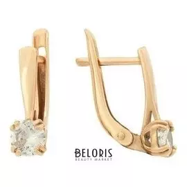 Серьги "Грейс" вспышка, позолота