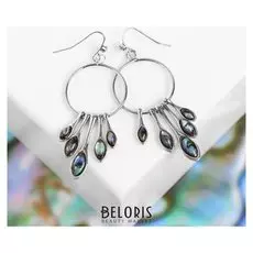 Серьги-кольца "Галиотис" с подвесками