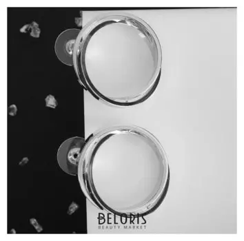 Серьги металл "Круги" плотные, цвет серебро