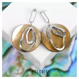 Серьги "Перламутр" овалы