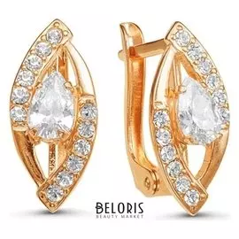 Серьги позолота "Комета"