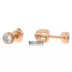 Серьги "Пусеты" круг мини, позолота