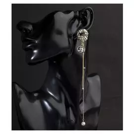 Серьги с жемчугом "Сара", цвет белый в золоте