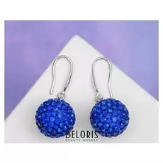 Серьги со стразами "Шар"