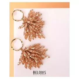 Серьги "Византия" грозди, цвет золото