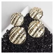 Серьги висячие "Мальбек", цвет золото