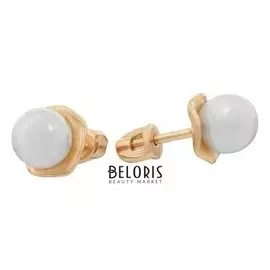 Серьги "Жемчужины" позолота