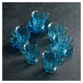 Сервиз кофейный 60 мл "Василёк", 12 предметов