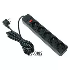 Сетевой фильтр 5bites Sp5b-130 5S, 5 розеток, 3 м, 10 А, 3х0.75 мм2, с выкл., черный