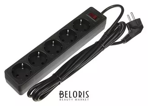 Сетевой фильтр Smartbuy One, 5 розеток, 3 м, 10 А, 2200 Вт, черный