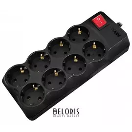 Сетевой фильтр Sven Optima Pro, 8 розеток, 1,8 м, черный