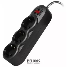 Сетевой фильтр Sven Sf-03l, 3 розетки, 1,8 м, черный