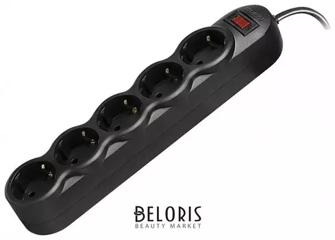 Сетевой фильтр Sven Sf-05l, 5 розеток, 3 м, черный