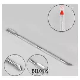 Шабер двусторонний, лопатка вогнутая, топорик, 12,6 см, цвет серебристый