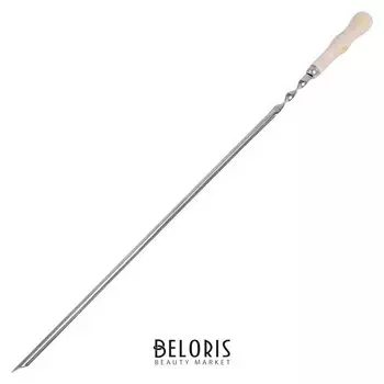 Шампур уголком с деревянной ручкой, 610 х 10 х 1,5 мм