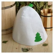 Шапка банная с аппликацией "Ёлка", экофетр