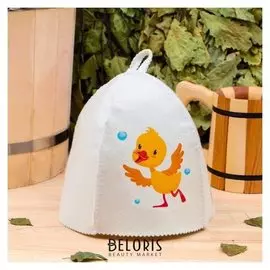 Шапка банная с детским принтом "Утёнок"