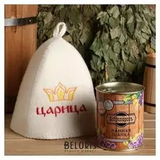 Шапка для бани в банке "Царица"
