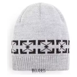 Шапка для мальчика, цвет серый, размер 52-54