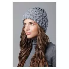 Шапка женская "Австралия" цвет тёмно-серый, р-р 56