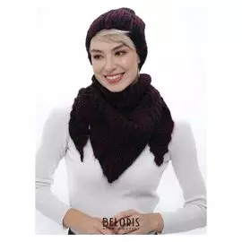 Шапка женская "Дана" цвет бордовый, р-р 56