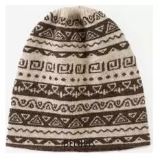 Шапка женская шерстяная "Узоры" 05101 цвет бежевый