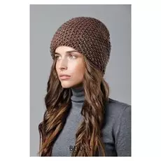 Шапка женская "Вивиан" цвет тёмно-кофейный, р-р 56