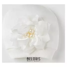 Шапочка, цвет белый, размер 40 (2 мес.)