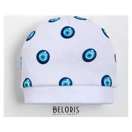 Шапочка детская, цвет белый, рост 62 см