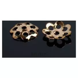 Шапочки для бусин (Набор 100шт) см-001, 1,2х6 мм, цвет золото