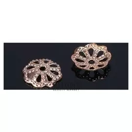 Шапочки для бусин (Набор 100шт), см-008, 1,3х8,5 мм, цвет золото