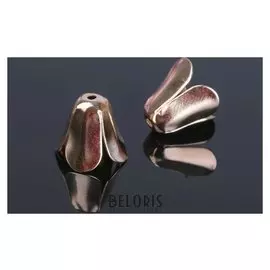 Шапочки для бусин (Набор 20шт), см-053, 10х13 мм, цвет золото