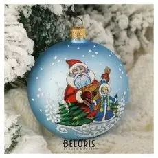 Шар "Дед мороз и снегурочка" 8,5 см