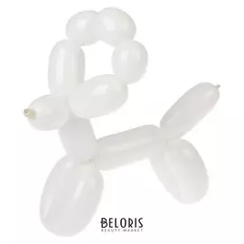 Шар для моделирования 160, латексный, набор 25 шт., цвет белый