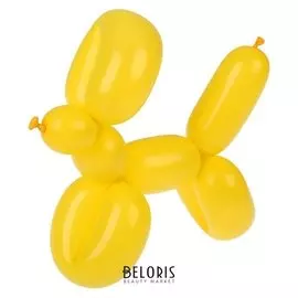 Шар для моделирования 260, латексный, набор 100 шт., цвет жёлтый