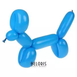 Шар для моделирования 260, латексный, набор 100 шт., цвет синий