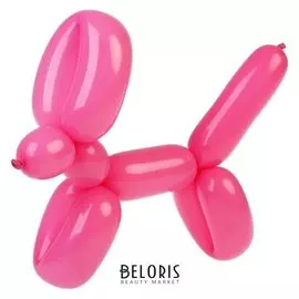 Шар для моделирования 260, латексный, набор 25 шт., цвет розовый