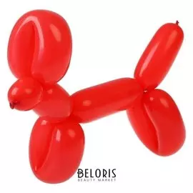 Шар для моделирования 260, латексный, набор 25 шт., цвет красный