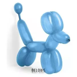 Шар для моделирования 260, пастель, набор 100 шт., цвет голубой