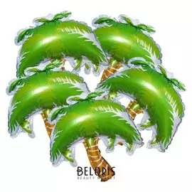 Шар фольгированный 14" «Пальма», мини, набор 5 шт.