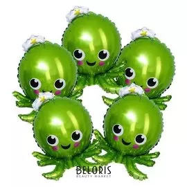 Шар фольгированный 16" «Осьминог», набор 5 шт.