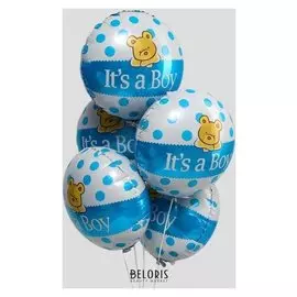 Шар фольгированный 18" «Малыш, медвежонок», набор 5 шт.