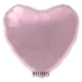 Шар фольгированный 18", сердце, цвет нежно-розовый