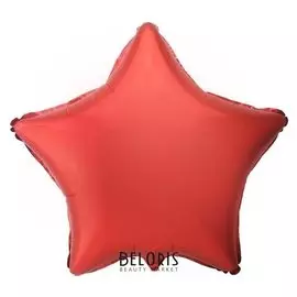 Шар фольгированный 18" звезда, цвет красный