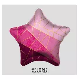 Шар фольгированный 19" «Диагонали», звезда, 1 шт., в упаковке