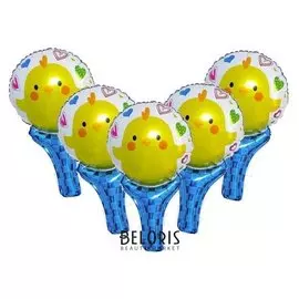 Шар фольгированный 20" «Цыплёнок», набор 5 шт.