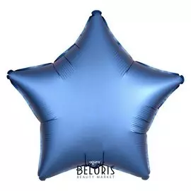 Шар фольгированный 21", звезда, цвет лазурь, мистик