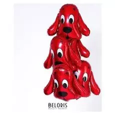 Шар фольгированный 22" «Собачка», набор 5 шт.