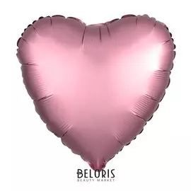 Шар фольгированный 30", сердце, цвет фламинго
